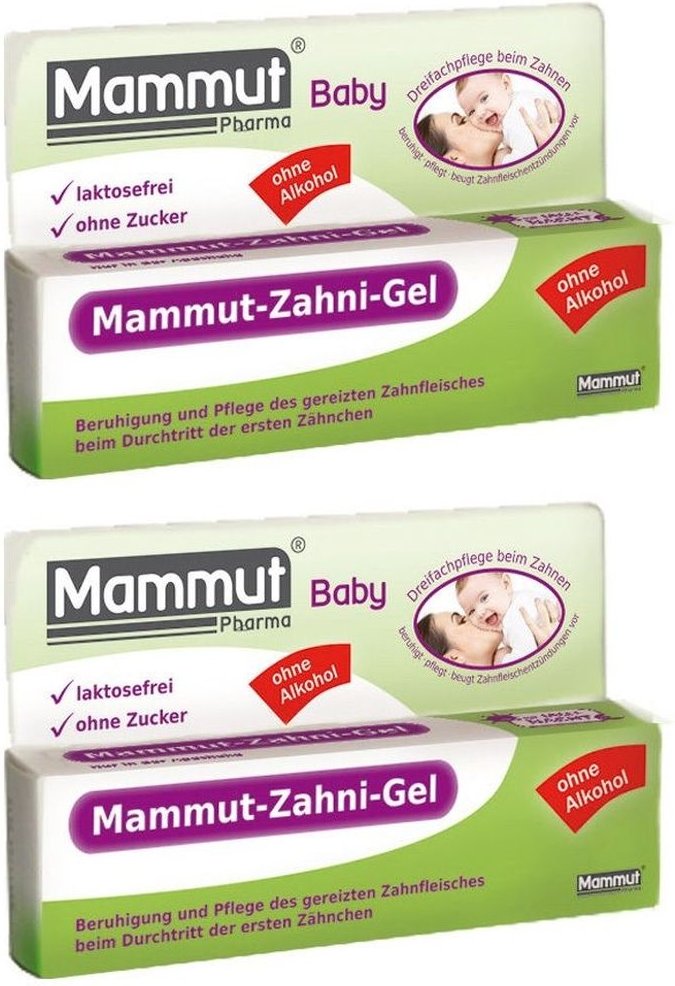 2x Mammut Baby Zahni Gel 2x10 ml