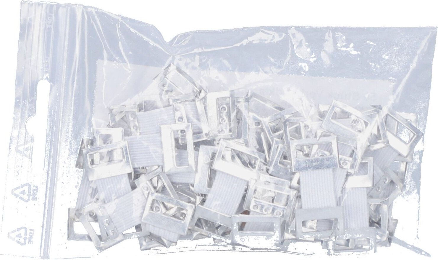 Verbandklammern m.Gummiband weiß 50 St Klammer