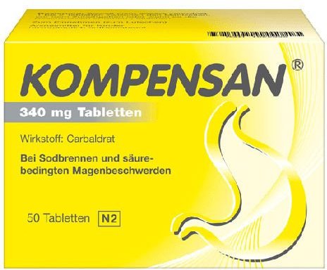 KOMPENSAN 340mg Tabletten – Bei Sodbrennen