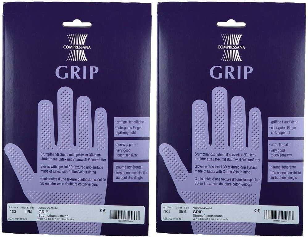 Compressana Gummihs 3Farbi x2 2x2 St Handschuhe