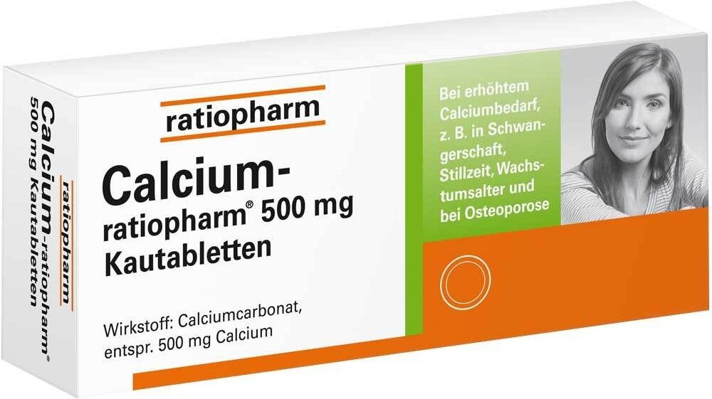 Calcium-Ratiopharm 500 mg Kautabletten 100 St