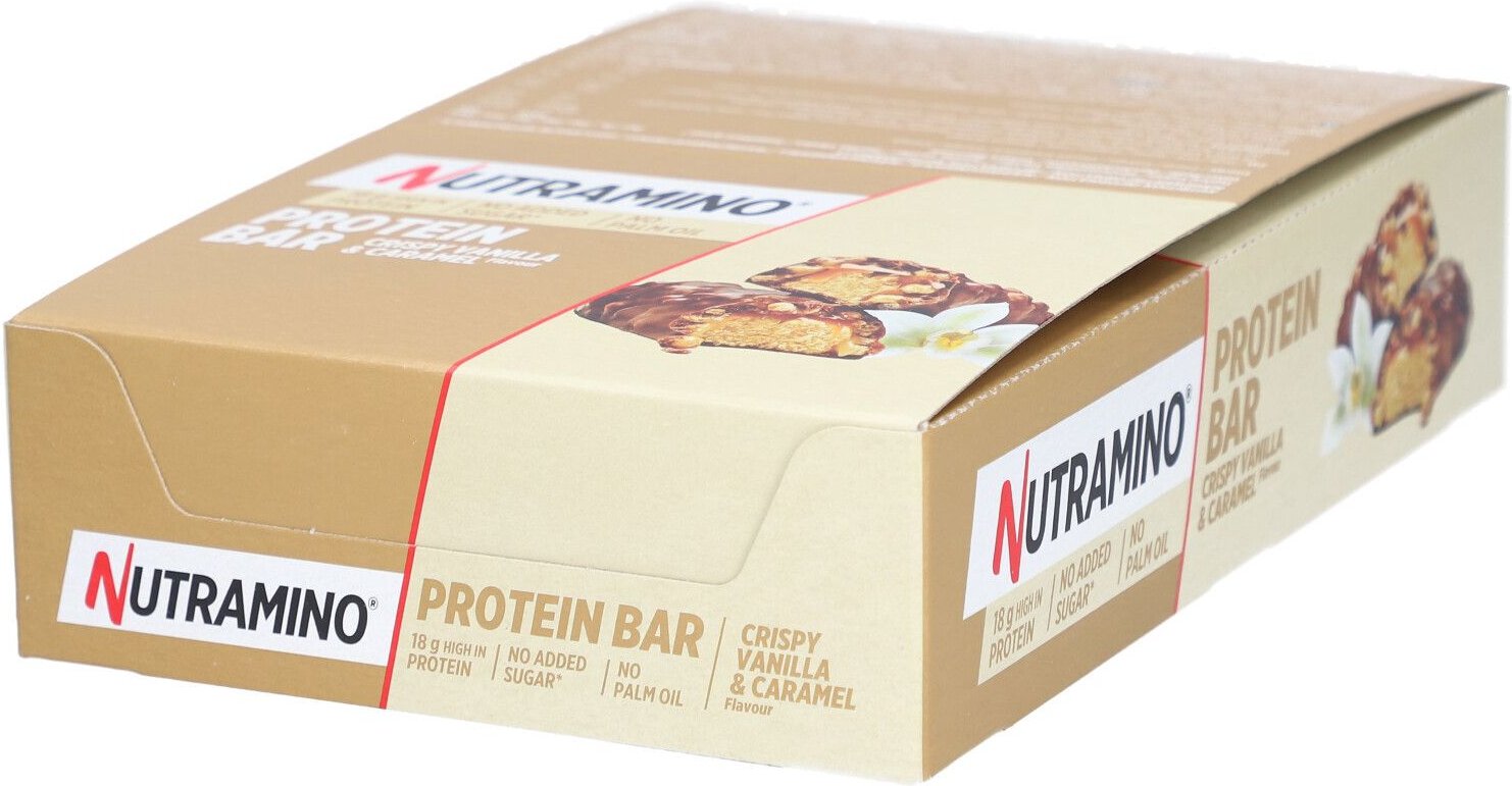 Thumbnail - Nutramino Protein Bar 55G Crispy Vanilla & Caramel 12x55 g Riegel