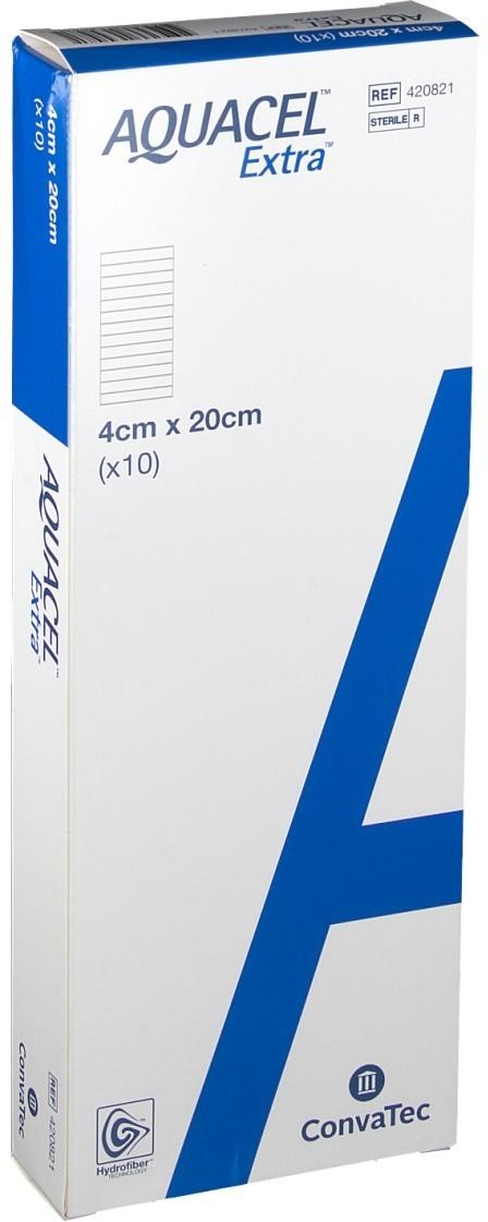Aquacel Extra 4x30 cm Verband 10 St Kompressen