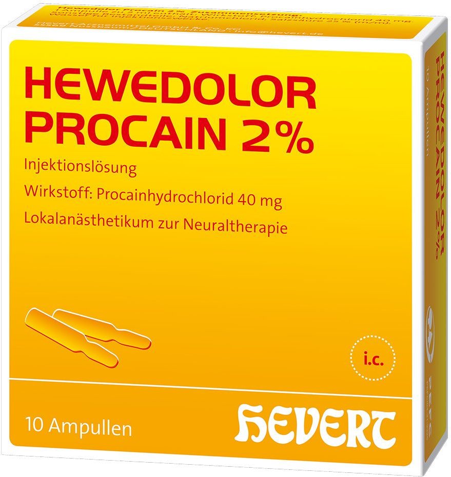 Hewedolor Procain 2% Injektionslösung in Ampullen 10x2 ml