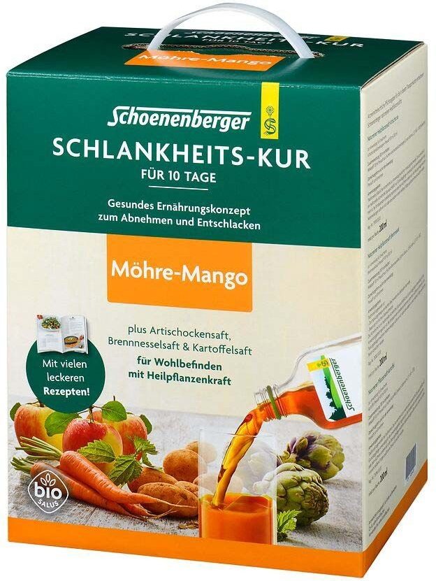 Schlankheitskur Möhre-Mango Bio Schoenenberger 1 P Saft
