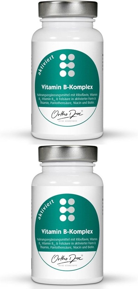 Orthodoc Vitamin B-Komplex aktiviert Kapseln 2x 2x60 St