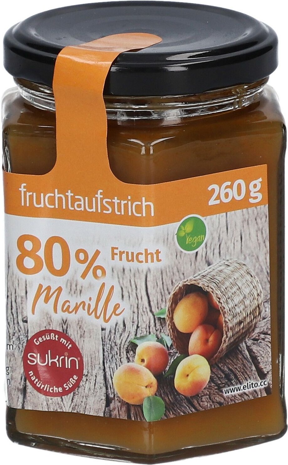 Thumbnail - Sukrin Fruchtaufstrich, 80 % Frucht, Aprikose 260 g Sonstige