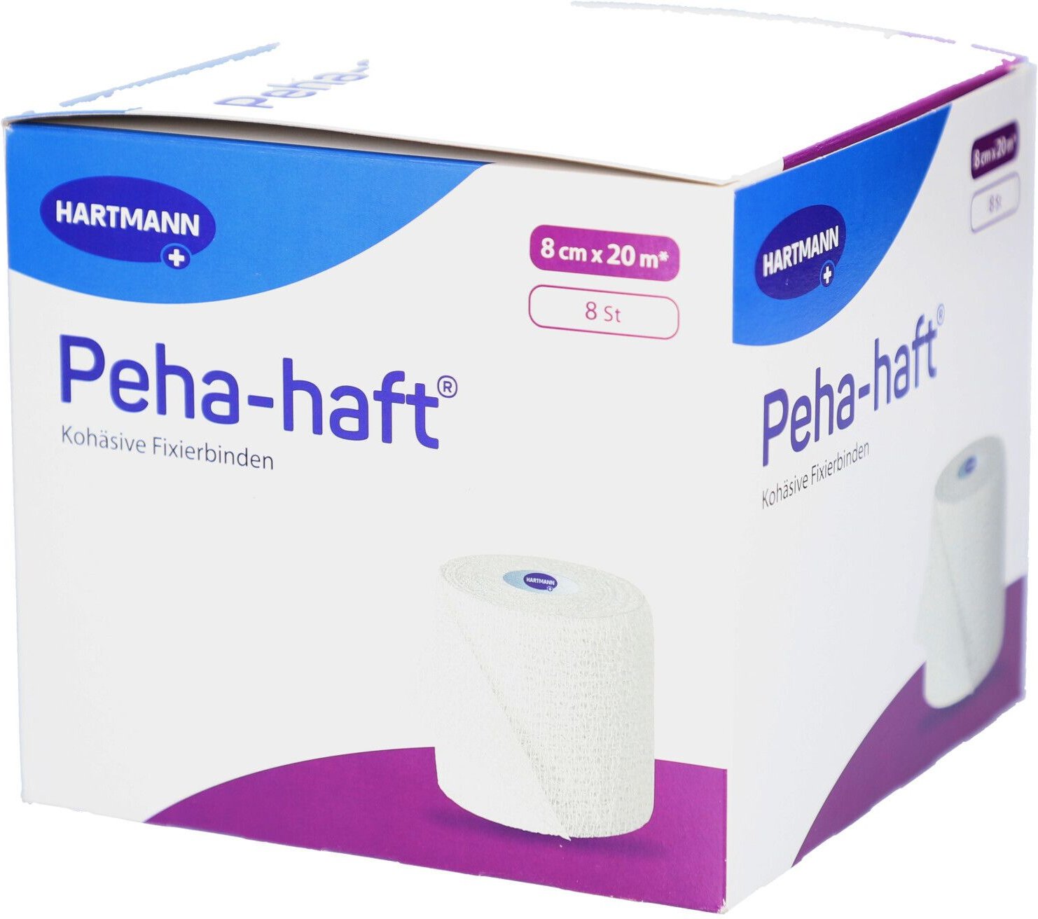 Peha-Haft Fixierbinde latexfrei 8 cmx20 m