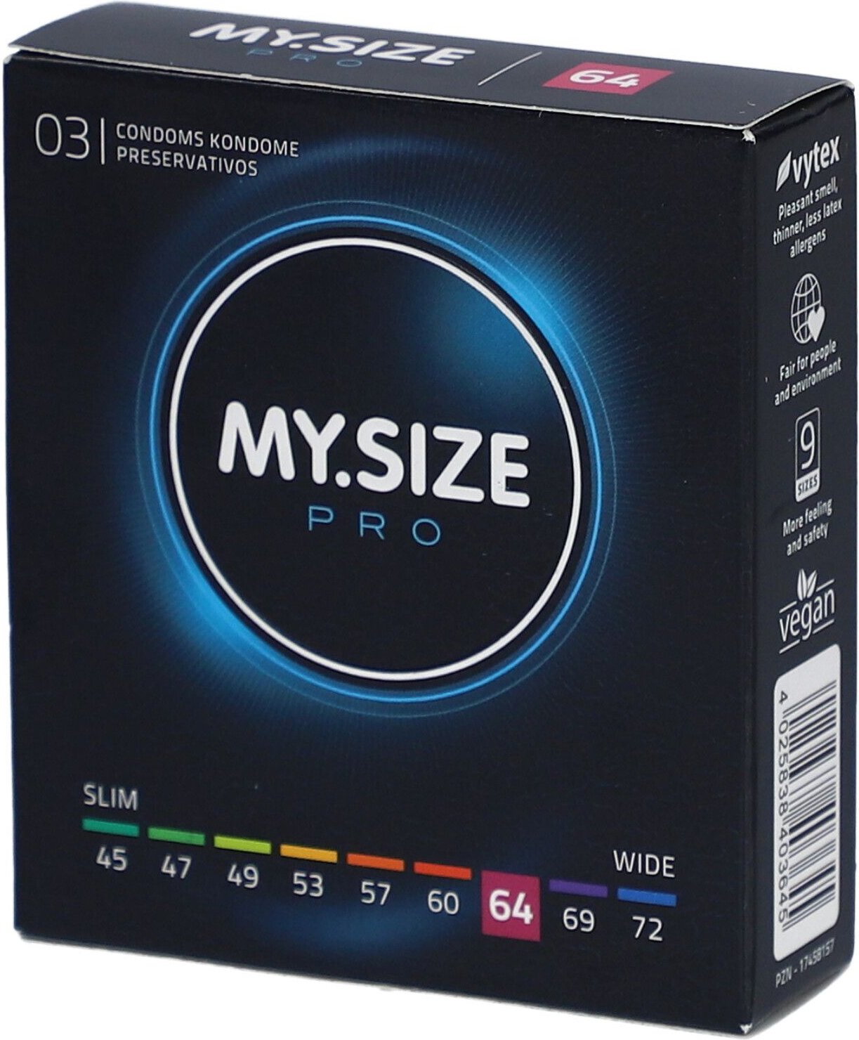 MY.SIZE PRO, 64 mm, 36 Stk.