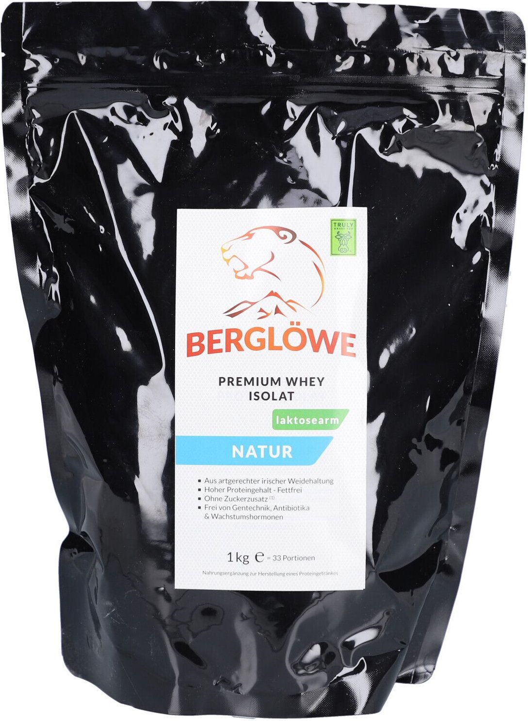 Premium Wheyprotein-Isolat natur, laktosearm 1000 g Pulver