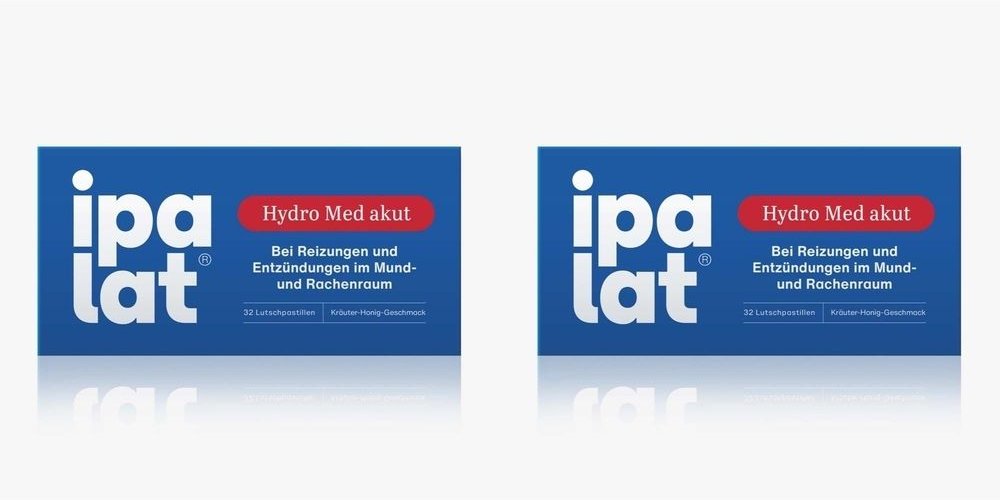 Ipalat Hydro Med akut Lutschpastillen 2x 2x32 St