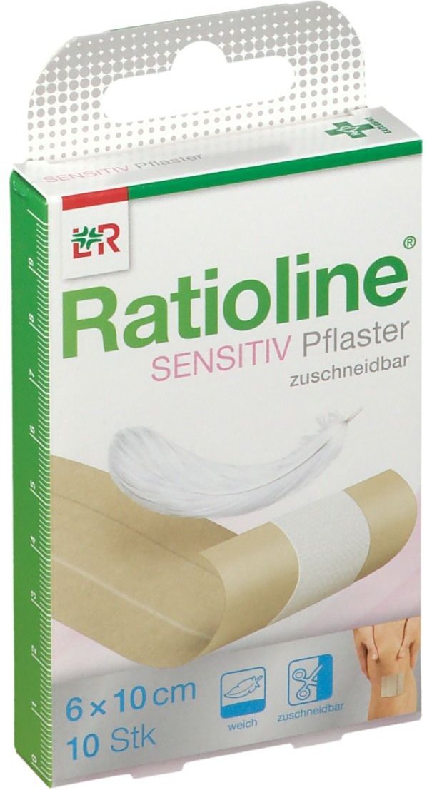Ratioline sensitive Wundschnellverband 6 cmx1 m 1 St Pflaster