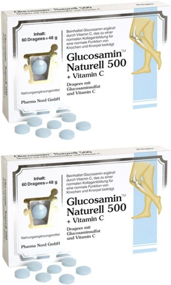 Glucosamin Naturell 500 mg Pharma Nord Dragees 2x 2x60 St