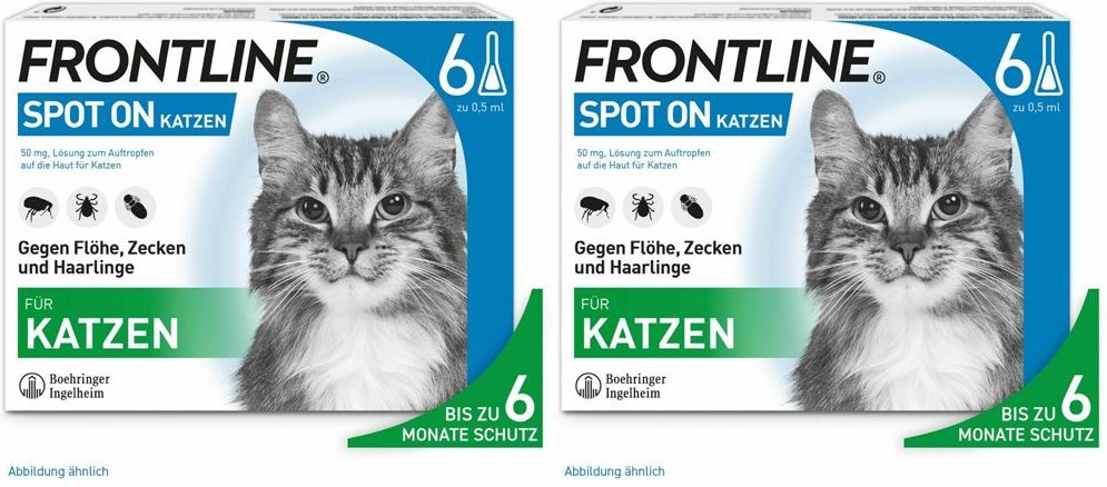 Thumbnail - Frontline Spot on K Lösung f.Katzen Doppelpack 2x6 St Einzeldosispipetten