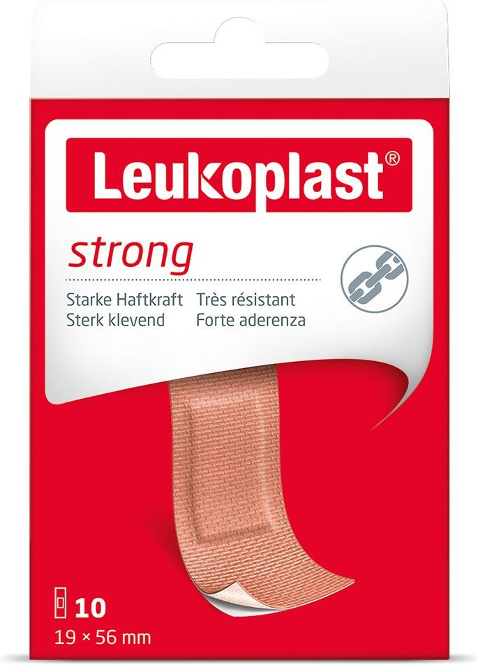 Leukoplast strong Strips 19x56 mm 10 St Pflaster