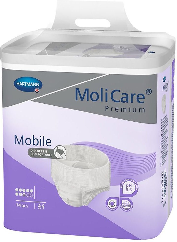 Molicare Premium Mobile 8 Tropfen Gr.XL 14 St Einweghosen