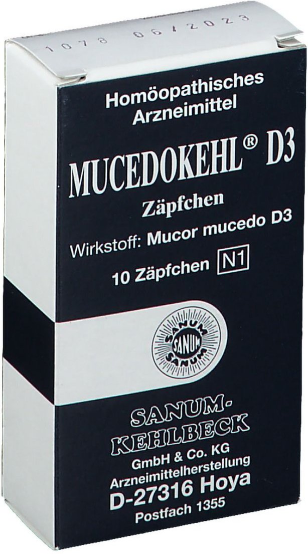 Mucedokehl D 3 Zäpfchen 10 St Suppositorien