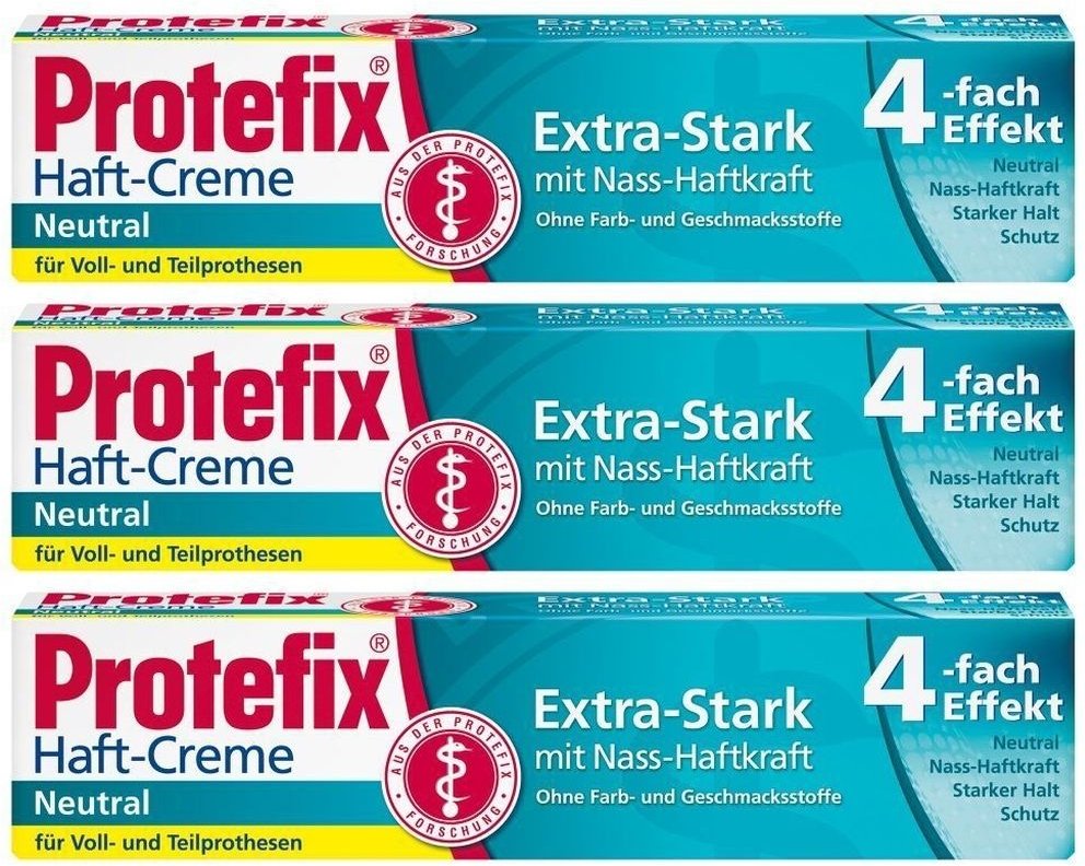PROTEFIx Haftcreme Neutral x3 3x47 g Creme
