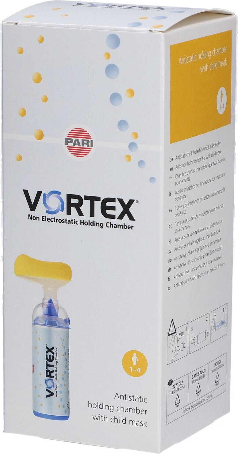 Vortex Inhalierhilfe m.Kindermaske 1-4 Jahre 1 St Maske