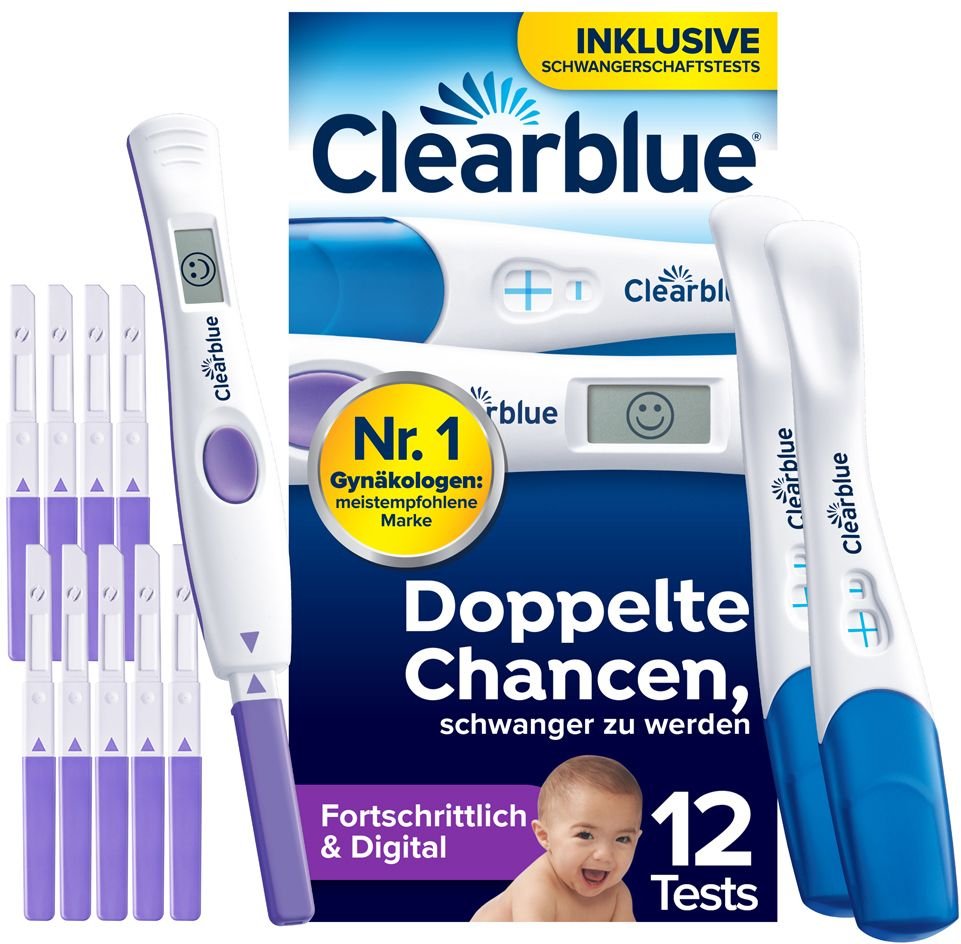 Clearblue Ovulation u.Schwangerschaftstest Kombip. 12 St Kombipackung