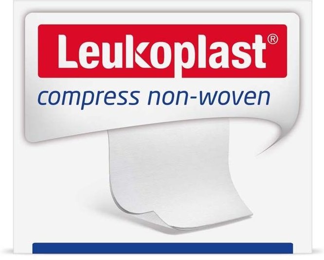 Leukoplast compress non-woven 10x10cm unste.6f 50 St Kompressen