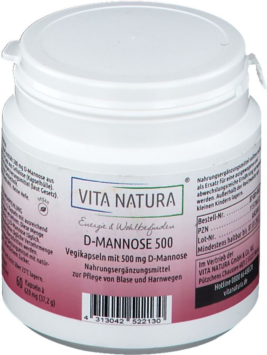 D-Mannose Kapseln 500 mg 60 St