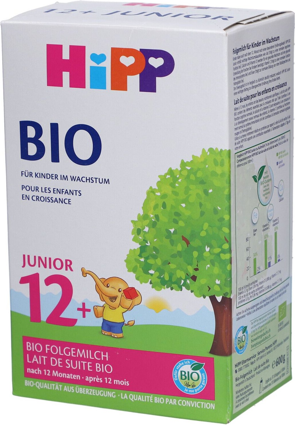 Hipp Bio 12+ Junior Folgemilch 600 g Puder