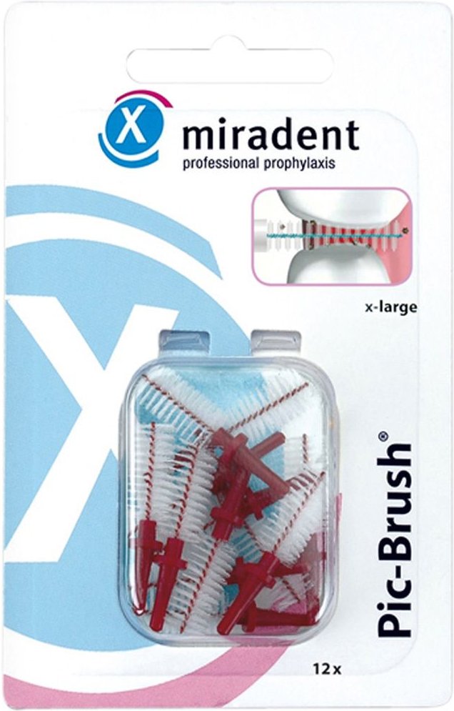 Thumbnail - Miradent Interd.Pic-Brush Ersatzb.x-large bordeaux 12 St Zahnbürste