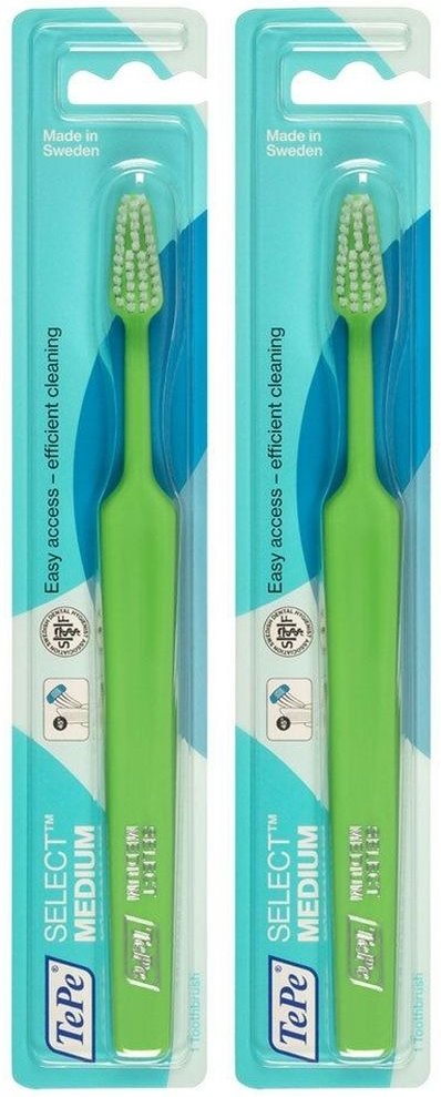Tepe Zahnb Select Medium x2 2x1 St Zahnbürste