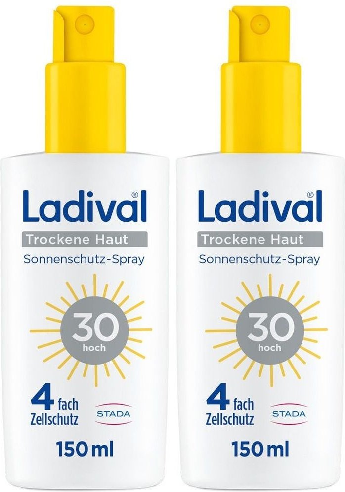 Ladival trockene Haut Sonnenschutz-Spray LSF 30 x2 2x150 ml Spray