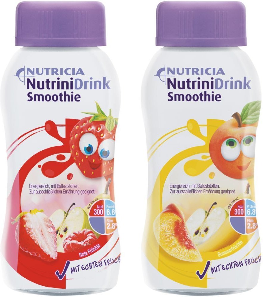 Thumbnail - Nutrinidrink Smoothie Mischkarton 32x200 ml Flüssigkeit