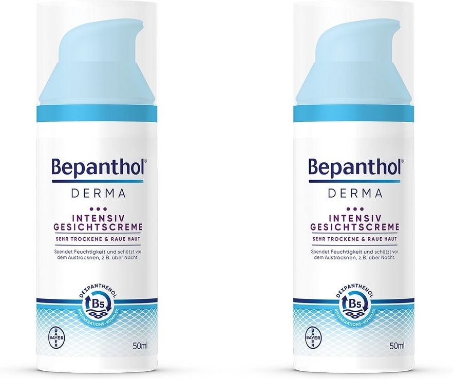 Bepanthol Derma Intensiv Gesichtscreme 2x 2x50 ml Creme