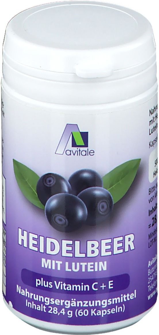 Heidelbeer KAPSELN+Lutein+C+E 60 St Kapseln