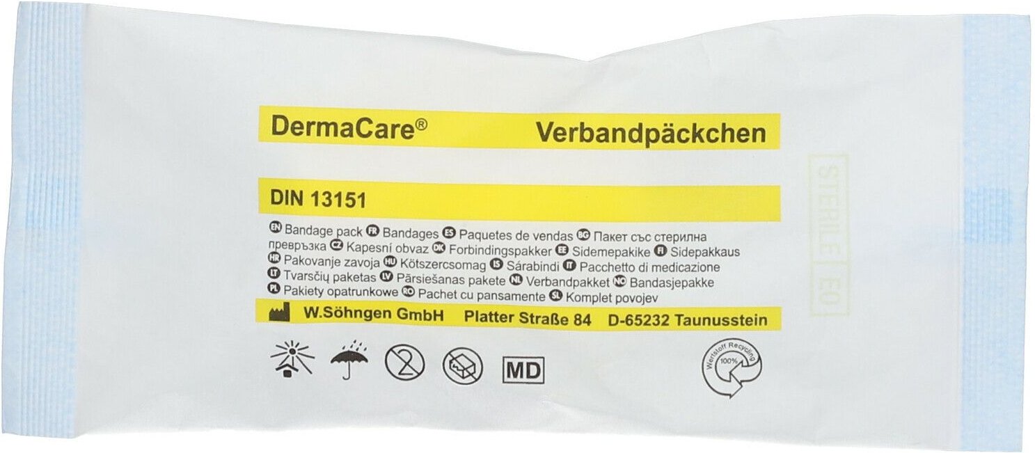 Dermacare Verbandpäckchen klein DIN 1 St Verband