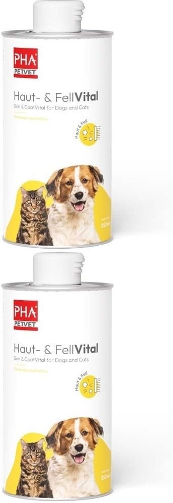 PHA Haut- und FellVital flüssig f.Hunde 2x 2x250 ml Flüssigkeit