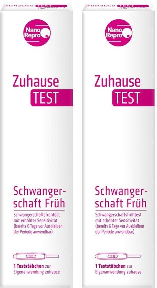 Zuhause Test Schwangerschaft früh Stäbchen Urin 2x 2x1 St