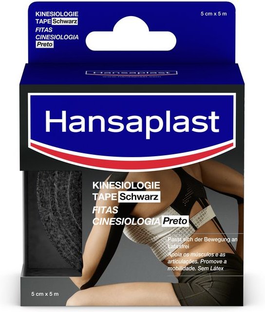 Hansaplast Sport Kinesiologie Tape 5 cmx5 m schw. 1 St Bandage(s)
