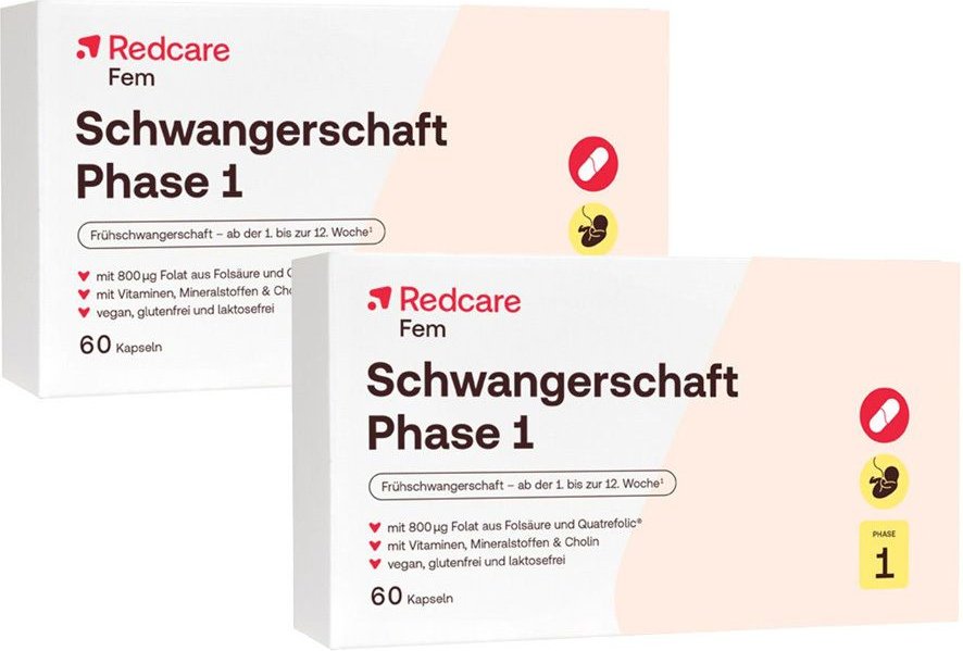 Redcare Schwangerschaft Phase 1 Doppelpack 2x60 St Kapseln