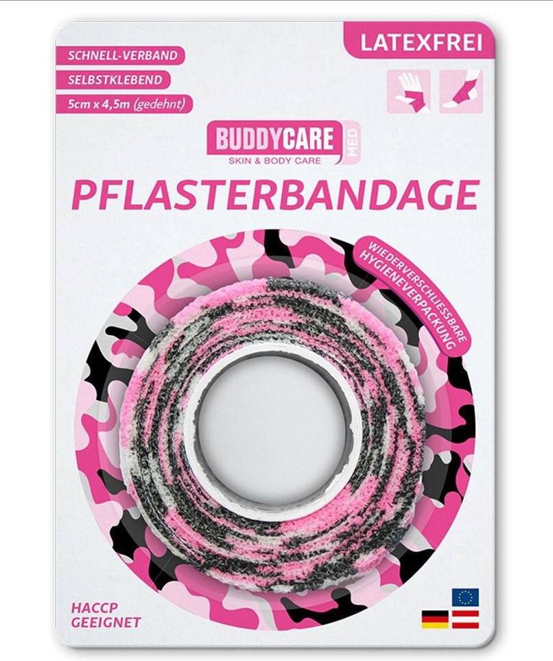 Pflasterbandage latexfrei Buddycare MED pink 1 St Bandage(s)