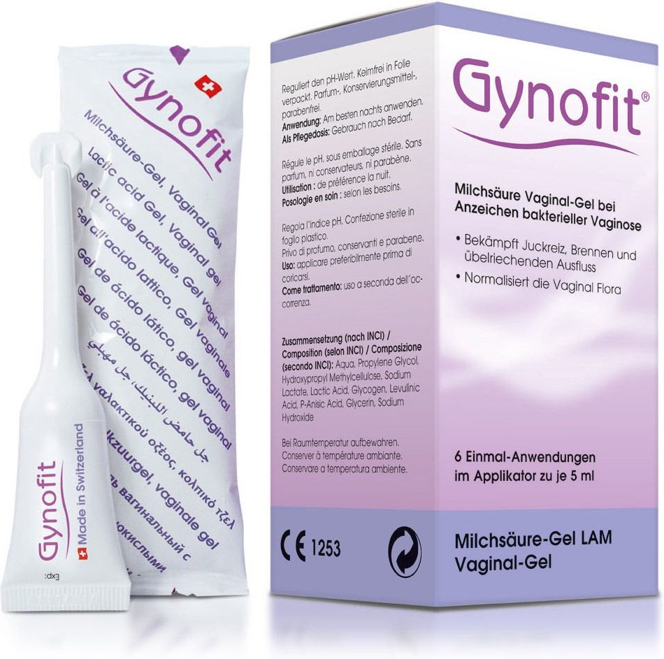 Gynofit Vaginal-Gel mit Milchsäure 6x5 ml Gel
