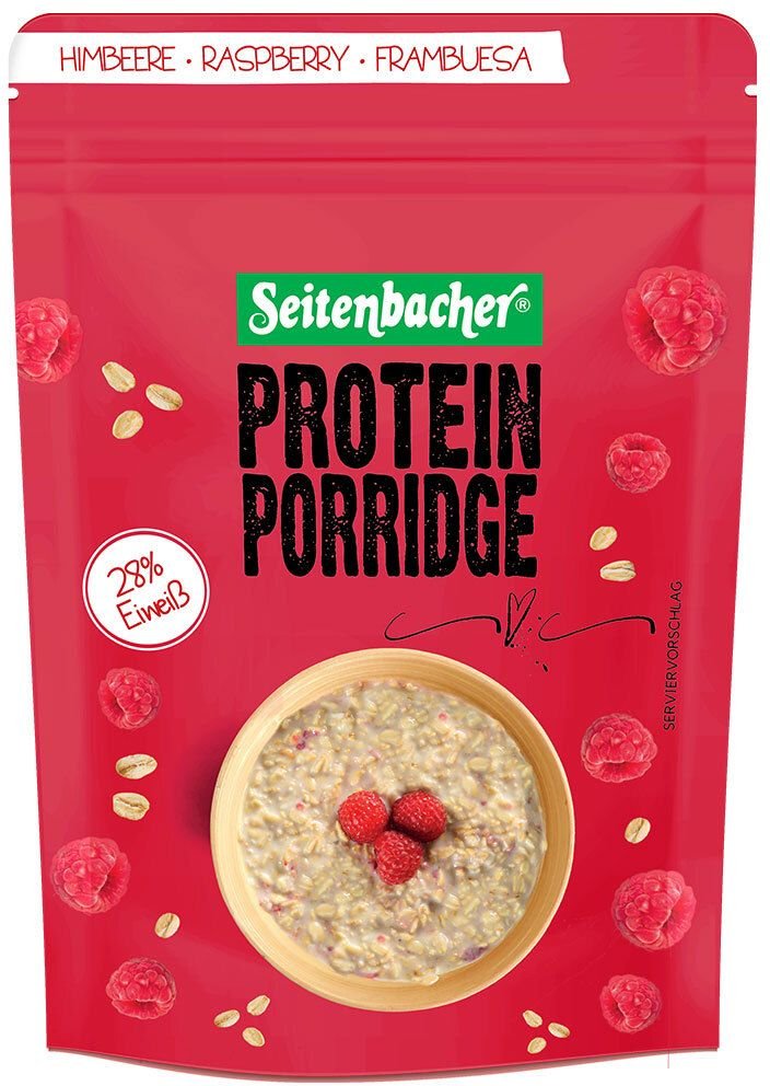 Seitenbacher Protein Porridge Himbeer, 500g 500 g Pulver