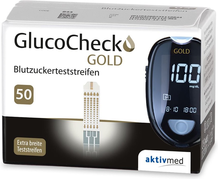 Glucocheck Gold Blutzuckerteststreifen 50 St Teststreifen