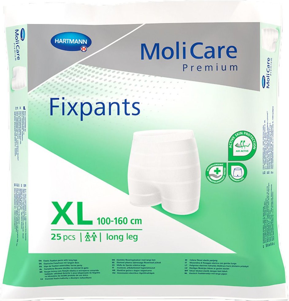 Molicare Premium Fixpants long leg Gr.XL 25 St Fixierhosen
