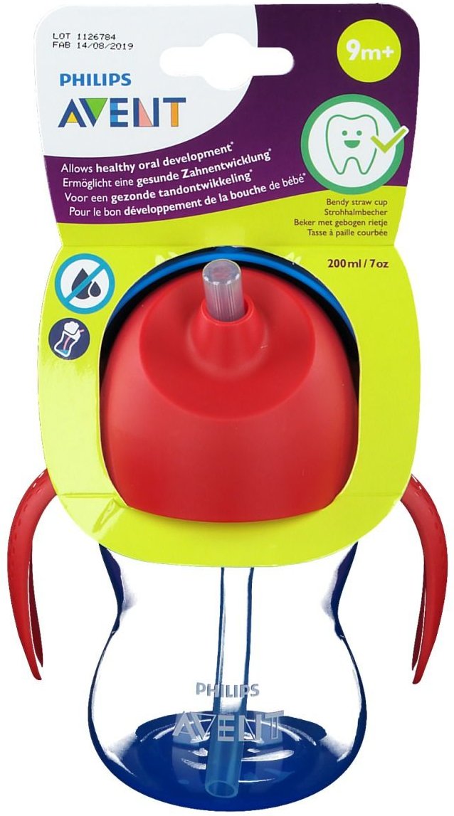 Avent Drinkbeker met Rietje Boy Blauw Scf796/01 1 St Flaschen