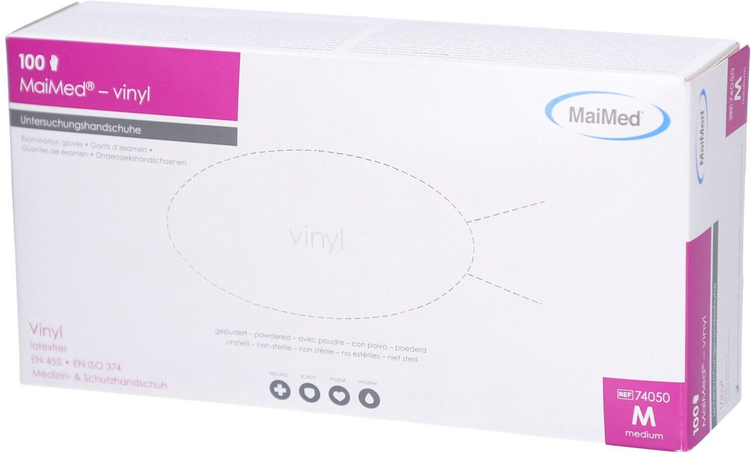 Handschuhe Einmal Vinyl gepudert M 100 St