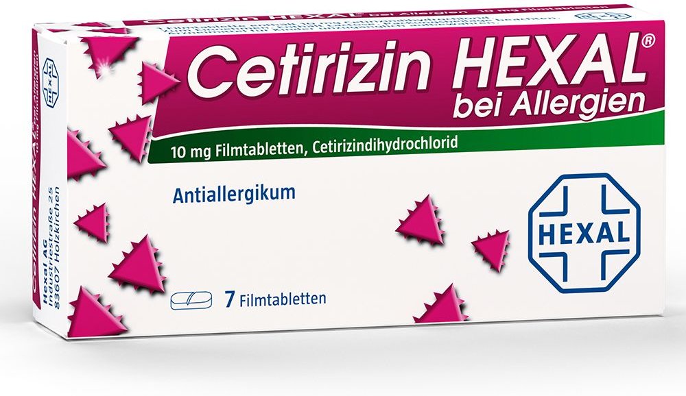 Cetirizin Hexal Filmtabletten bei Allergien 7 St