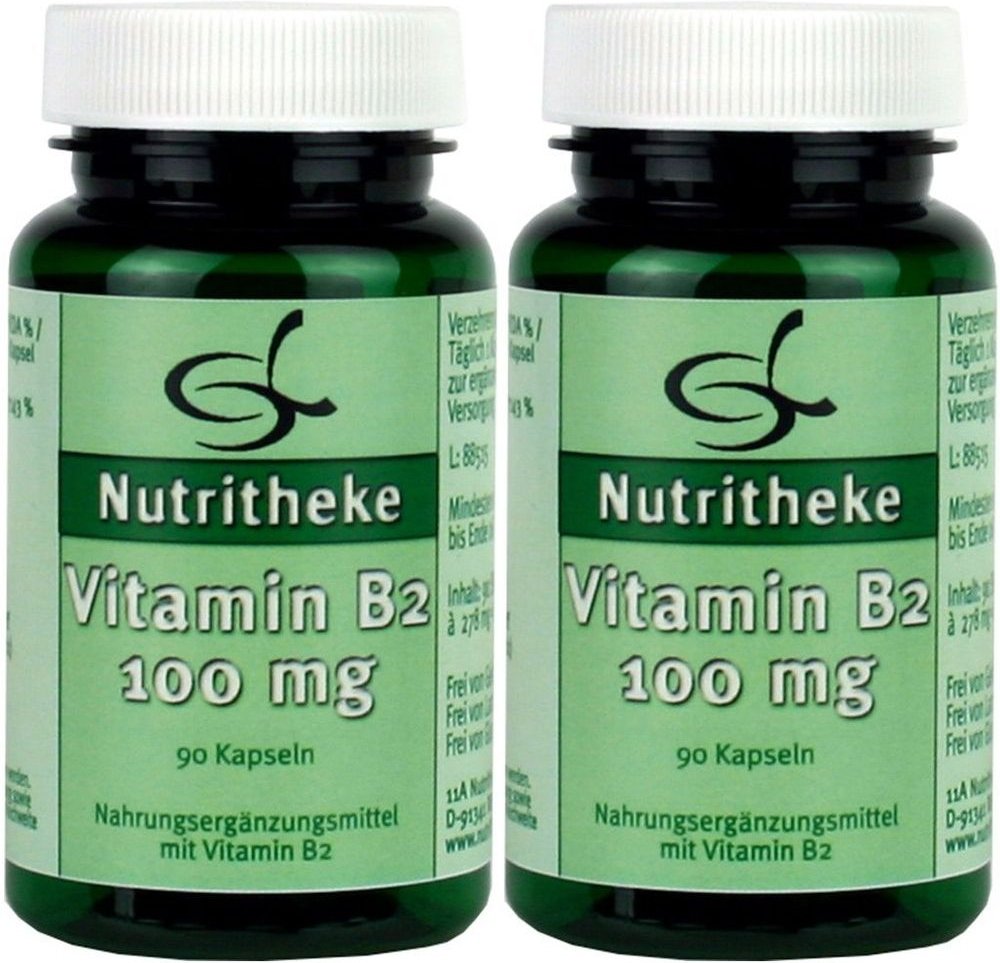 Vitamin B2 100 mg Kapseln 2x 2x90 St