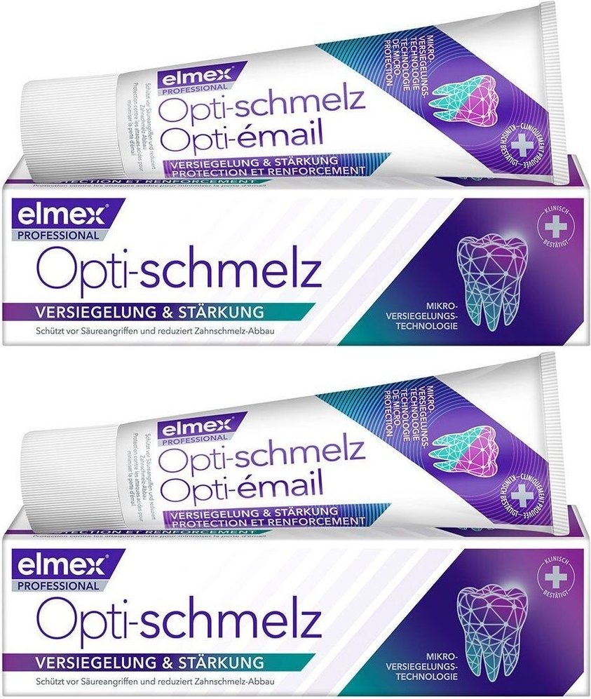 Elmex Opti-schmelz Professional Zahnpasta 2x 2x75 ml