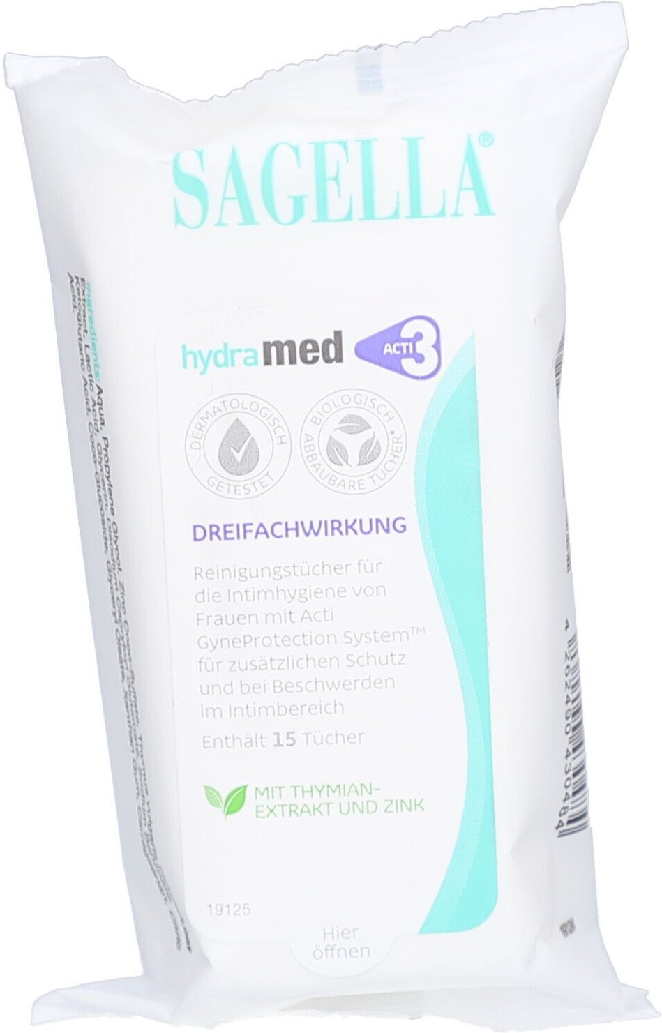 Sagella hydramed Reinigungstücher 15 St Tücher