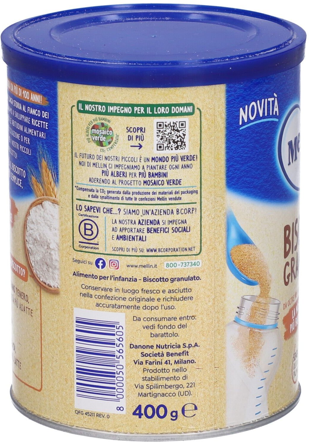 Bisc Mellin Gran 400G NF 400 g Granulat